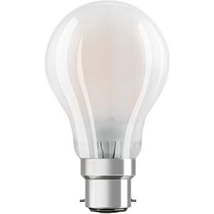 OSRAM LED lamp, Base: B22d, Cool White, 4000 K, 11 W, vervanging voor 100 W gloeilamp, frosted, LED Retrofit CLASSIC A Pack van 6