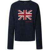 Pepe Jeans - PL7000058 Caitlin - Gebreide Trui - Marineblauw - Acryl
