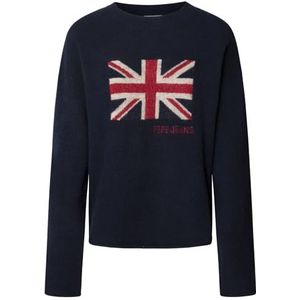 Pepe Jeans - PL7000058 Caitlin - Gebreide Trui - Marineblauw - Acryl