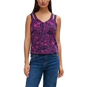 comma Dames mouwloos T-shirt, 46C4 Fuchsia, 36