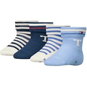 Tommy Hilfiger - Original - Babysokken - Lichtblauw - Pack van 4