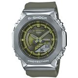 Casio GM-S2100-3AER polshorloge met armband, Groen, GM-S2100-3AER