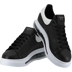Bonateks Heren DEFRBY100216 Sneaker, Zwart, 44 EU smal, zwart, 44 EU Smal