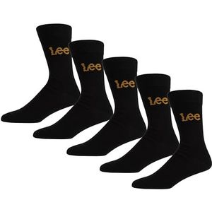 Lee Heren Unisex Smart Black Womens lage kalf designer jurk sok casual wear crew, Zwart, 43-45 EU