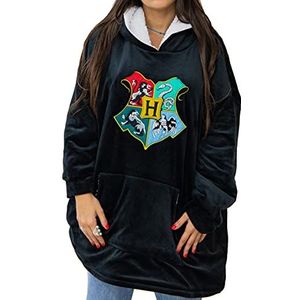 Harry Potter UXHAPOMSP006 sweatshirt met capuchon, zwart, eenheidsmaat, uniseks