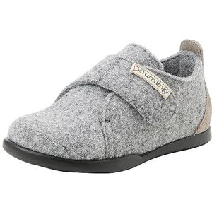 Däumling Fredi pantoffels voor jongens, uniseks, monotweed olifant, 30 EU, monotweed olifant