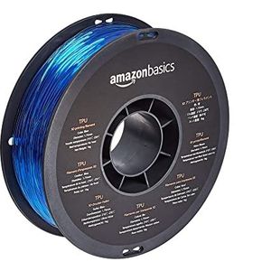 Amazon Basics TPU-filament, 3D-printer, 1,75 mm, spoel van 1 kg, blauw