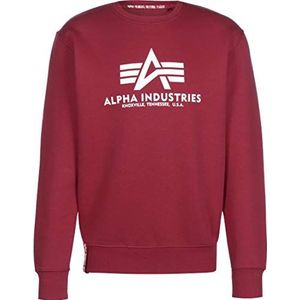 ALPHA INDUSTRIES Basic Sweatshirt voor heren, rood (Rbf Red - 523), L