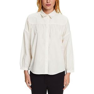 ESPRIT Poplin blouse, 100% katoen, off-white, XXS