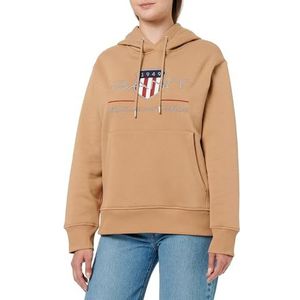 GANT Archive Shield Hoodie, Warm kaki., XS