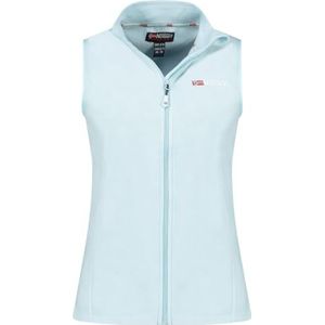 Geographical Norway Vug Lady Warme fleece voor dames, warm, ritssluiting, jas, herfst, winter, lente, warm, dames, lange mouwen, trui, bont, zacht, comfortabel, outdoor (hemelsblauw M), Hemelsblauw, M