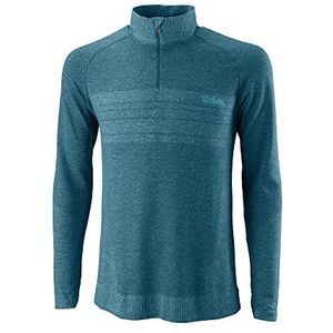 Wilson Smls 1/4 Zip II Blue Cora L Shirt met lange mouwen voor heren