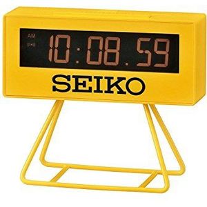 Seiko Uniseks digitale wekker van kunststof, geel, Wekker
