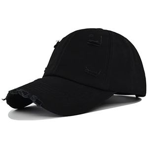 Clotth Uniseks petten Baseball Cap, zwart, Eén maat