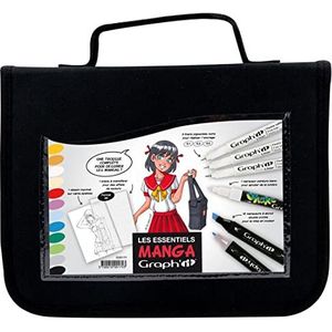 Graph'it Etui Essentiels Manga – 12 markers + 3 liners + 1 witte shake + A6