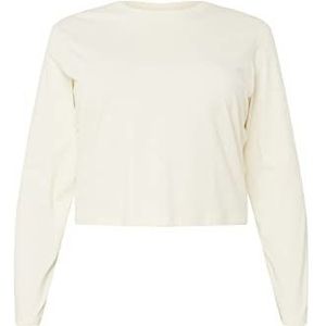 Urban Classics Dames Dames Dames Organic Cropped Longsleeve T-Shirt, witzand., 4XL