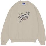 Jack & Jones - JORINWOOD - Sweatshirt - Navy - Rood - Offwhite