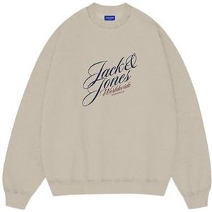 Jack & Jones - JORINWOOD - Sweatshirt - Navy - Rood - Offwhite