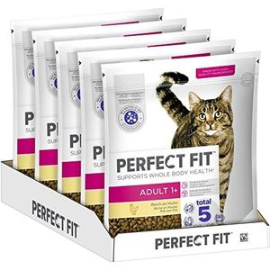 PERFECT FIT Droogvoer voor volwassen katten vanaf 1 jaar - kip, 1,4 kg (5 zakken)