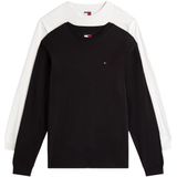 Tommy Jeans - TJM Slim 2PACK - L/S T-Shirt - Multi - Zwart/Ecru