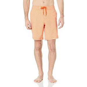 Amazon Essentials Heren boardshorts, lichtroze surfplanken geo, groot