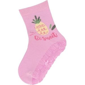 Sterntaler Fli Fli Sun Ananas - tegelsokken voor meisjes - antislipzool - tegelsokken met motieven, Roze bloemen, 18 EU