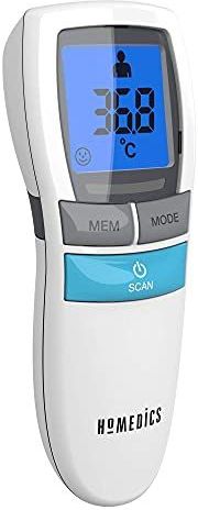 HoMedics Infrared Body Thermometer - Measure Ear, Forehead and Surface Temperature in 2-5 Seconds (3 in 1 Thermometer)
