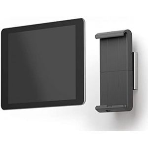 Durable 893323 Tablethouder muur (voor 7-13"" tablets, draaibaar met anti-diefstal ankerpunt) zilver/antraciet