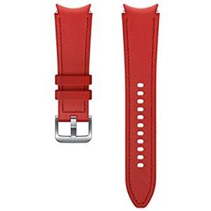 Samsung Horlogeband Hybrid Leather Band - Officiële Samsung Horlogeband - 20mm - M/L - Rood