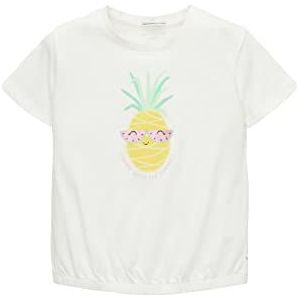 TOM TAILOR T-shirt voor meisjes en kinderen met print, 10315 - Whisper White, 116 cm