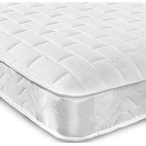 Extreme Comfort Cooltouch Ortho-Tegel Hybride Memory Foam & Pinna-Coil Bonnell Binnenveer Memory Foam Matras Pluche Feel, Wit, 18 cm Diep, Shorty Matras 75cm bij 175cm