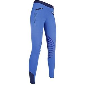 HKM Starlight, 9228, paardrijlegging met siliconen kniestukken, voor meisjes, korenblauw/donkerblauw, maat 34