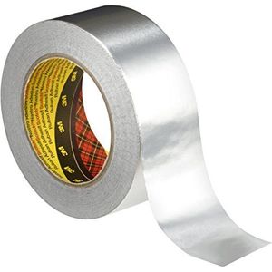 3M 14365050 zacht aluminium plakband, 50 mm x 50 m, zilver, 16 stuks verpakt