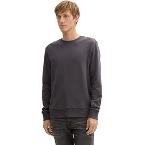 TOM TAILOR Sweatshirt voor heren, 10899 - Tarmac Grey, M