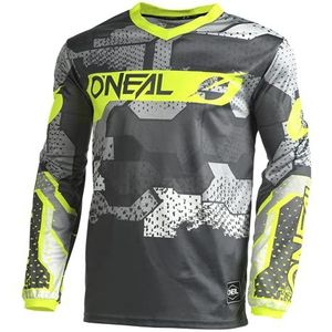 Oneal Element Camo V.22 Motocross Shirt, zwart/grijs/geel, One Size