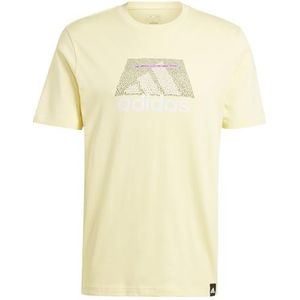 adidas Heren CODES BOS GRAPHIC TEE, almost yellow, S