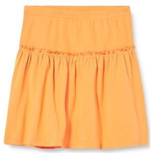 Fred's World by Green Cotton Alfa Rib Flared Rok voor meisjes, mandarijn, 140 cm