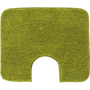 Grund Badmat 27 mm, Ultrazacht en absorberend, Antislip, 5 jaar garantie, MELANGE, WC-sjabloon w.A. 50x60 cm, kiwi groen