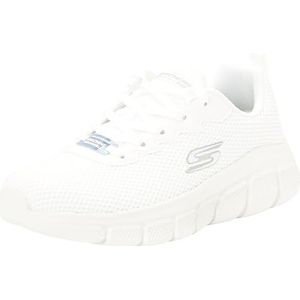 Skechers BOBS B Flex CHILL Edge Sneakers voor heren, gebroken wit gebreid, 44 EU, Gebroken wit gebreid, 45.5 EU