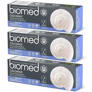 Biomed - Calcimax Dentifrice - 97% Natuurlijk - 3 x 100 g - Bescherming Tegen Cariës