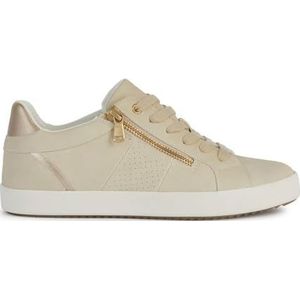 Geox Meisjes D Blomiee E Sneakers, Off White Lt Gold, 39 EU