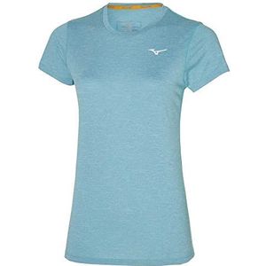 Mizuno Dames Core Graphic Tee Hardlopen, Melkachtig Blauw, L