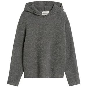 Marc O'Polo - Hoodie - Donkergrijs - Geribbeld Gebreid