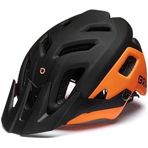 Briko GIBEON Helmet uniseks, volwassenen, mat zwart-oranje, M
