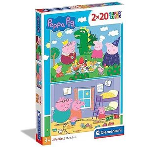 Clementoni Supercolor Puzzel Peppa Pig (2x20 Stukjes)