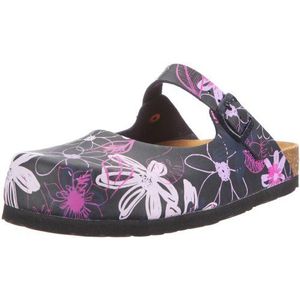 Dr. Brinkmann dames 600246 slippers, blauw oceaan viola 5, 38 EU