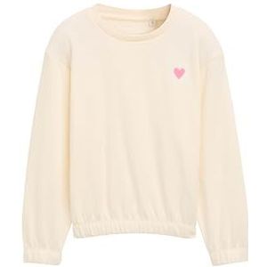 TOM TAILOR Sweatshirt voor meisjes, 10330 - Dove White, 92-98
