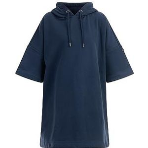 TYLIN Dames oversized sweatshirtjurk 37825500-TY01, marineblauw, L, Oversized sweatshirtjurk, L