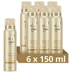 Dove Body Love Summer Revived Medium-Dark Zelfbruinende Bodylotion, voor een medium tot donker gebruinde huid - 6 x 200 ml - Voordeelverpakking
