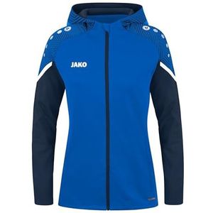 JAKO Damesjas met capuchon Performance, Royal/Wit/Marine, 34, 6897